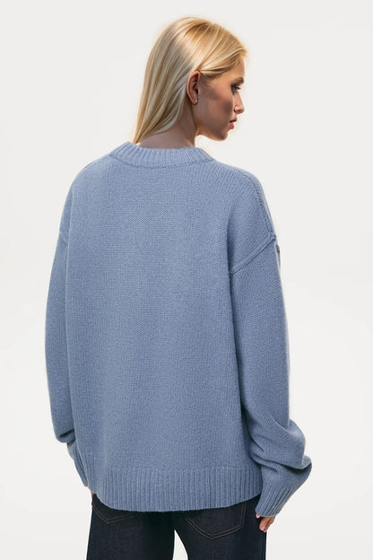 Basic Bae Round Neck Dropped Shoulder Sweater