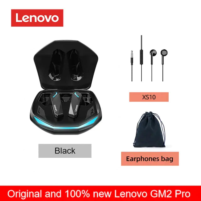 Original Lenovo GM2 PRO Gaming Bluetooth Wireless Earbuds