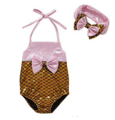 Adorable Baby Girl Two-Piece Swimsuit