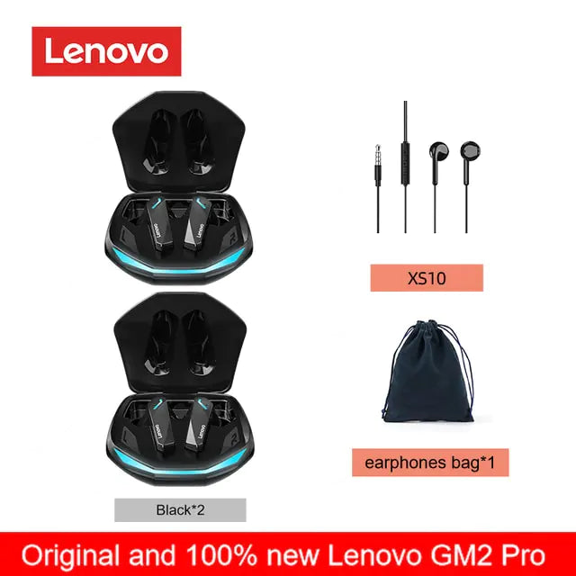 Original Lenovo GM2 PRO Gaming Bluetooth Wireless Earbuds