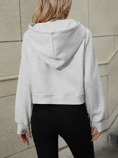 Mandy Half Zip Long Sleeve Sweatshirt