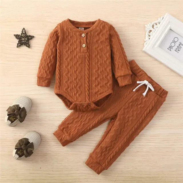 Toddler Long Sleeve Romper Set