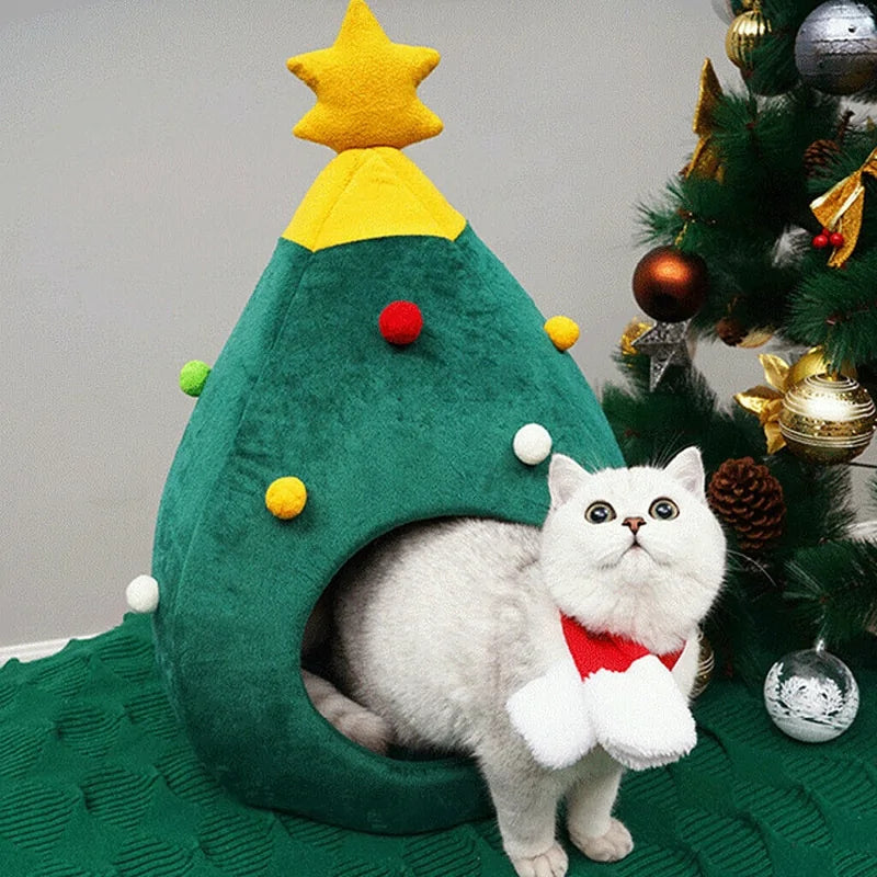 Christmas Cat House