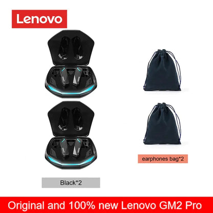 Original Lenovo GM2 PRO Gaming Bluetooth Wireless Earbuds