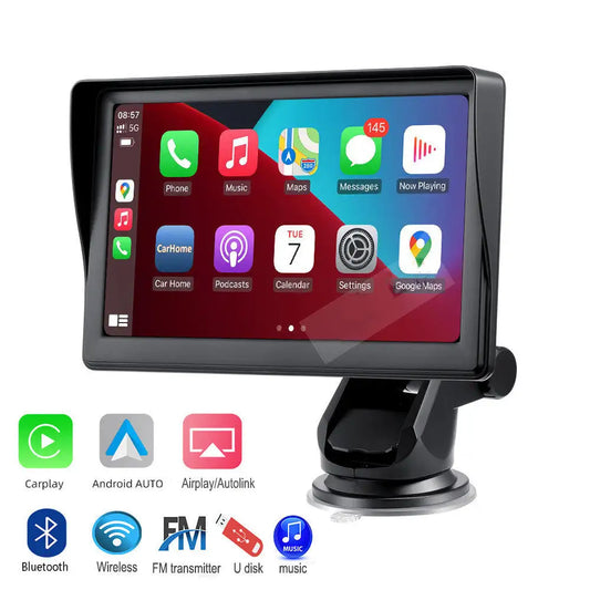 Portable Car Infotainment System - Carplay + Android Auto + Airplay + Navigation