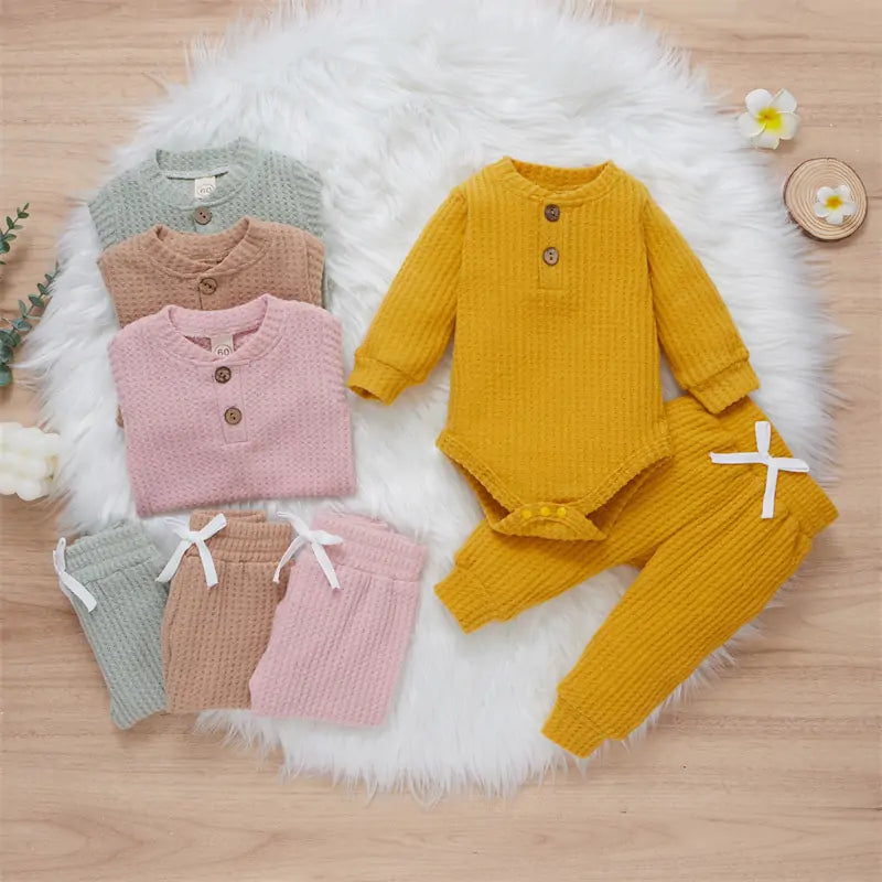 Toddler Long Sleeve Romper Set